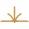 Ekena Millwork Redmond Rough Sawn Timber Gable Bracket, Western Red Cedar, 84"W x 45"H x 4"D x 4"F, 13/12 Pitch GBW084X45X0404RED00RWR - alternate 1